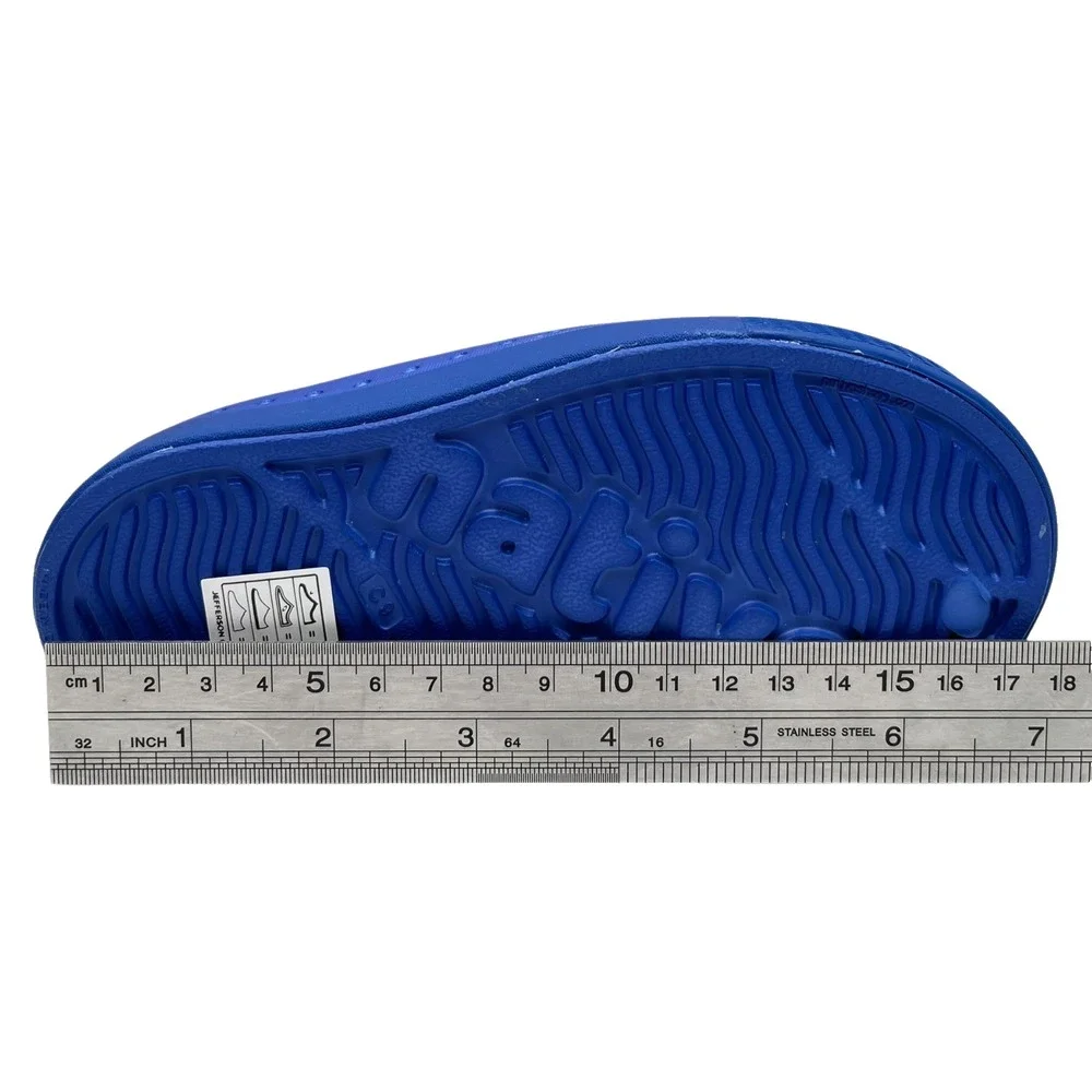 Native Jefferson Toddler Boys Slip-On‎ Cozy Clogs Size 9 Blue-Yellow Warm Shoes